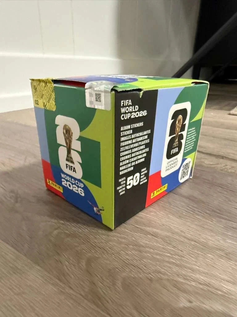 FIFA World Cup 2026 Panini Collection Box of 50 Packs 350 Stickers