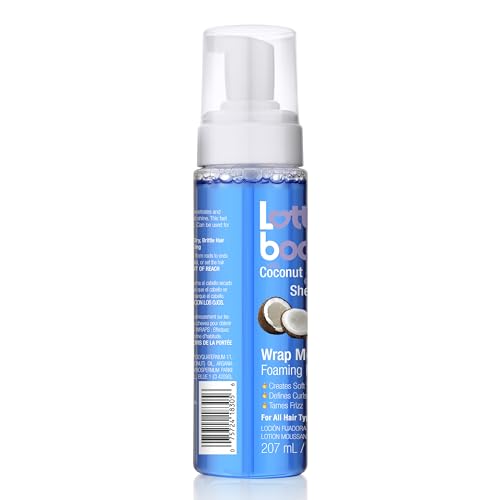 Lottabody Coconut & Shea Wrap Me Foaming Mousse – Hair Styling Foam 7 oz