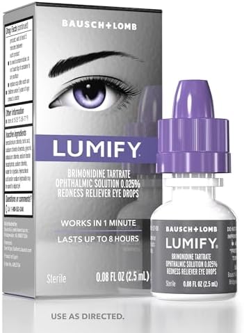 Lumify Redness Relief Eye Drops – Whiter & Brighter Looking Eyes 0.08 oz