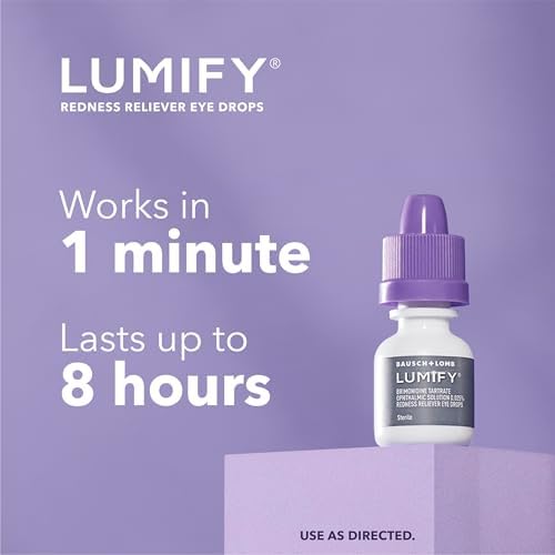Lumify Redness Relief Eye Drops – Whiter & Brighter Looking Eyes 0.08 oz