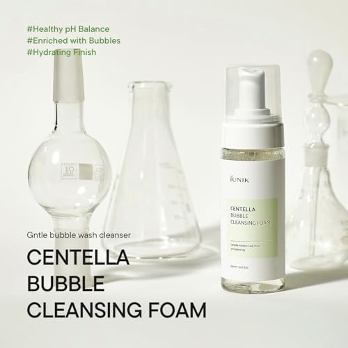iUNIK Centella Bubble Cleansing Foam – Tea Tree Pore Care Facial Cleanser 5.07 fl oz