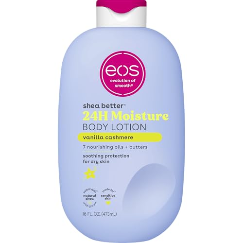 eos Shea Better Body Lotion Vanilla Cashmere – 24-Hour Moisture 16 fl oz