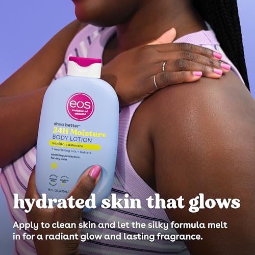 eos Shea Better Body Lotion Vanilla Cashmere – 24-Hour Moisture 16 fl oz