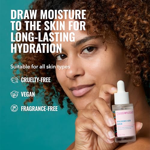 Good Molecules Hyaluronic Acid Serum – Hydrating Face Serum 1 fl oz