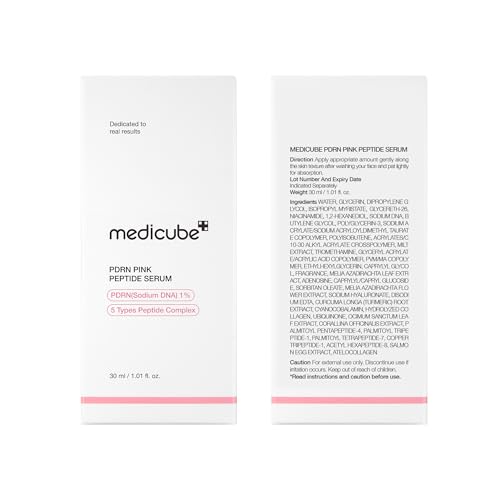 Medicube PDRN Pink Peptide Serum with Salmon DNA – Hydrating Korean Face Serum