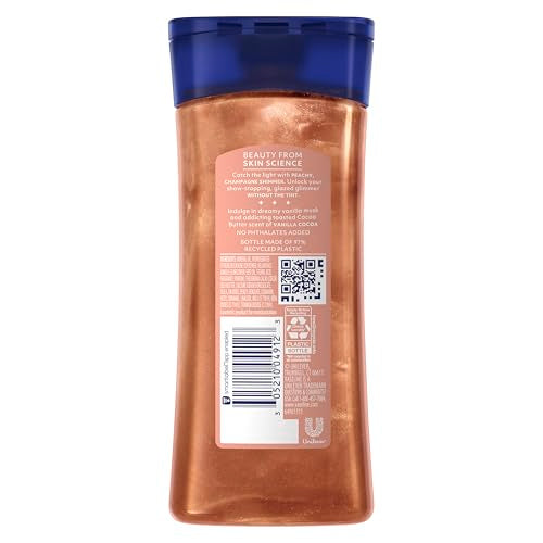 Vaseline Glazed & Glisten Sunlit Glow Shimmering Body Gel Oil – 6.8 oz