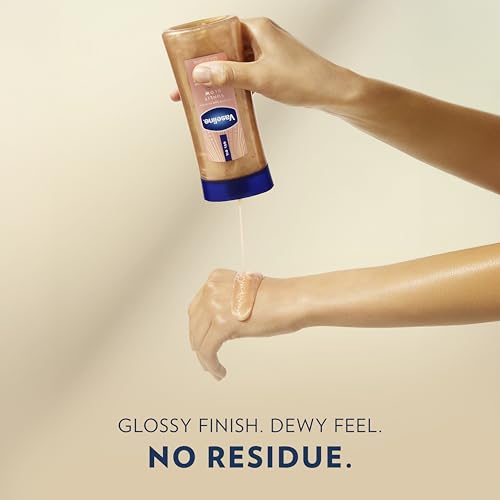 Vaseline Glazed & Glisten Sunlit Glow Shimmering Body Gel Oil – 6.8 oz