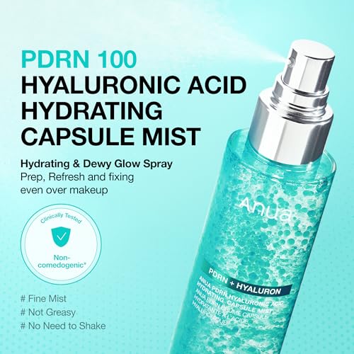 Anua PDRN Collagen Glow Facial Serum Spray – Hydrating Korean Skincare 3.38 fl oz