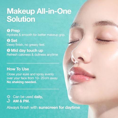 Anua PDRN Collagen Glow Facial Serum Spray – Hydrating Korean Skincare 3.38 fl oz
