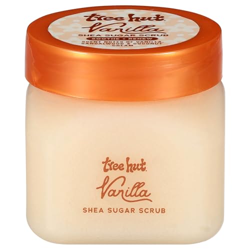 Tree Hut Mini Vanilla Sugar Body Scrub – Travel Size Exfoliating Scrub 3.4 oz