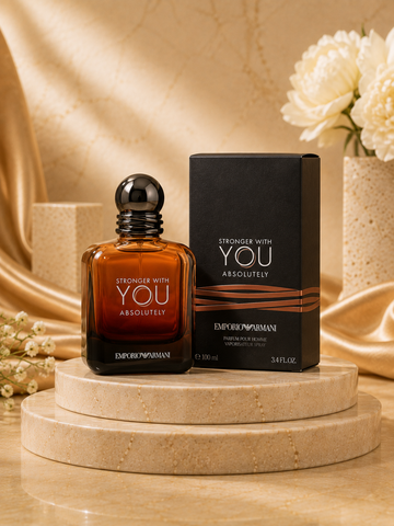 Emporio Armani Stronger With You Absolutely Parfum | Luxury Men's Long-Lasting Fragrance 100ml