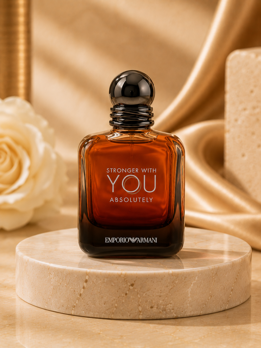Emporio Armani Stronger With You Absolutely Parfum | Luxury Men's Long-Lasting Fragrance 100ml