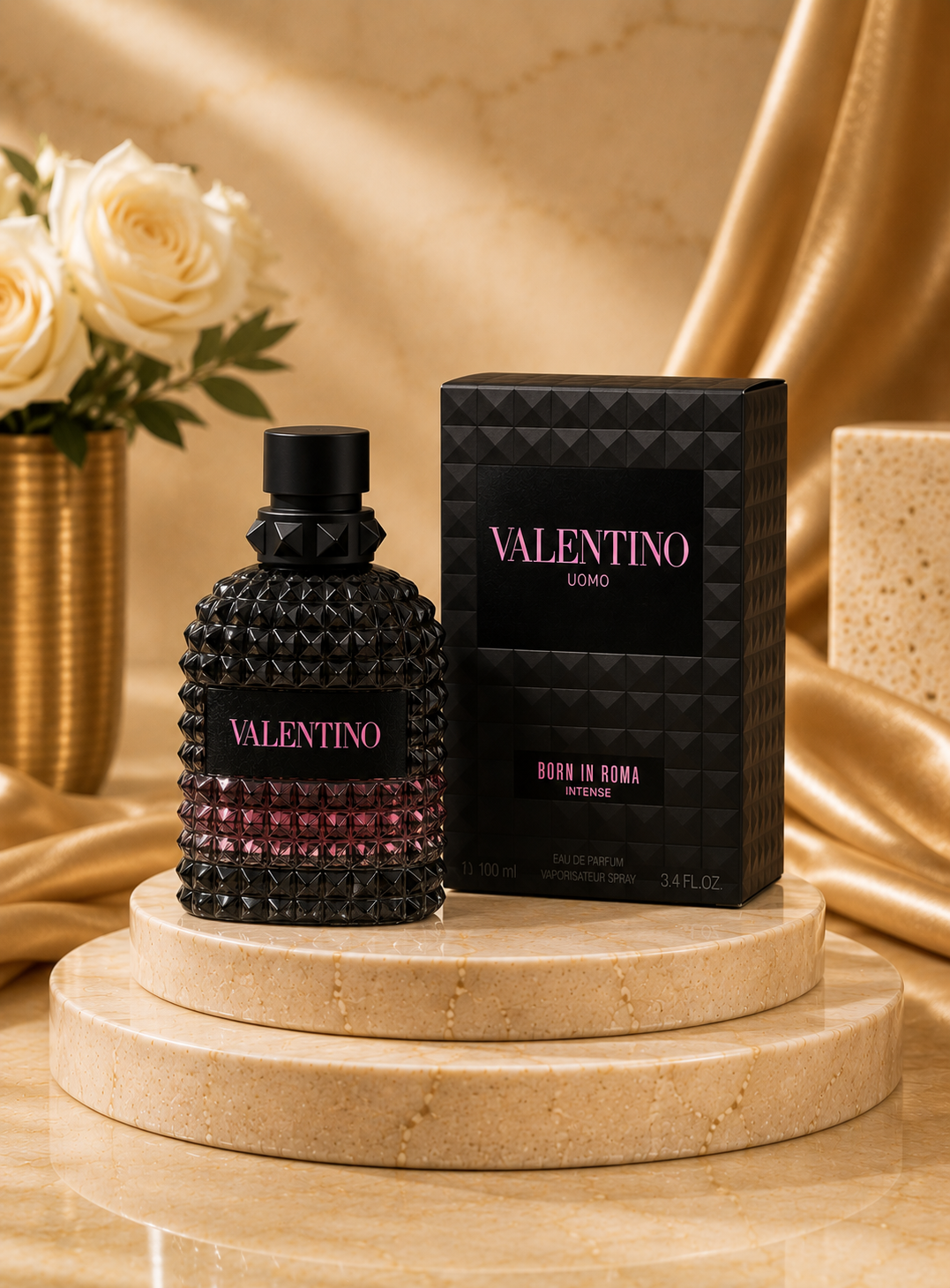 Valentino Uomo Born in Roma Intense Eau de Parfum | Luxury Men’s Long-Lasting Fragrance 100ml