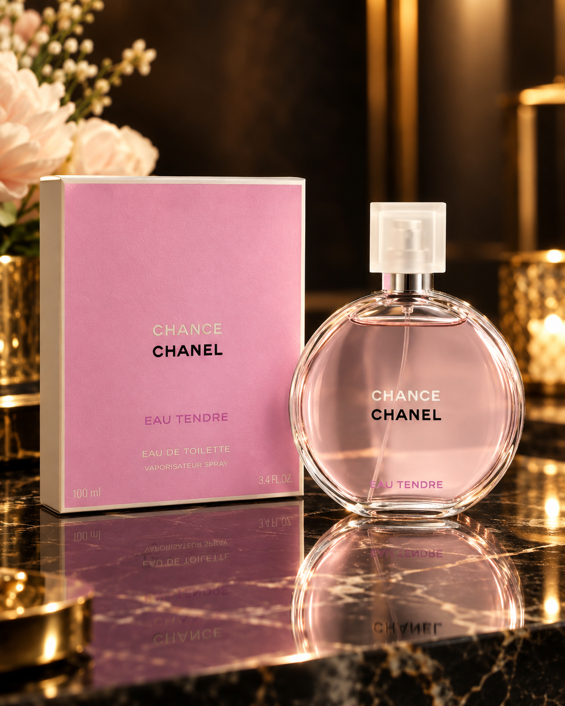 CHANEL Chance Eau Tendre Eau de Toilette 3.4 oz / 100 ml for Women