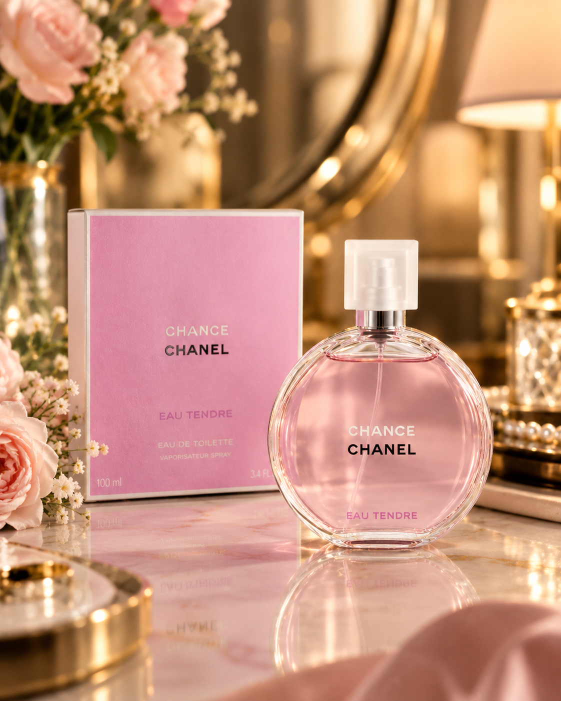 CHANEL Chance Eau Tendre Eau de Toilette 3.4 oz / 100 ml for Women