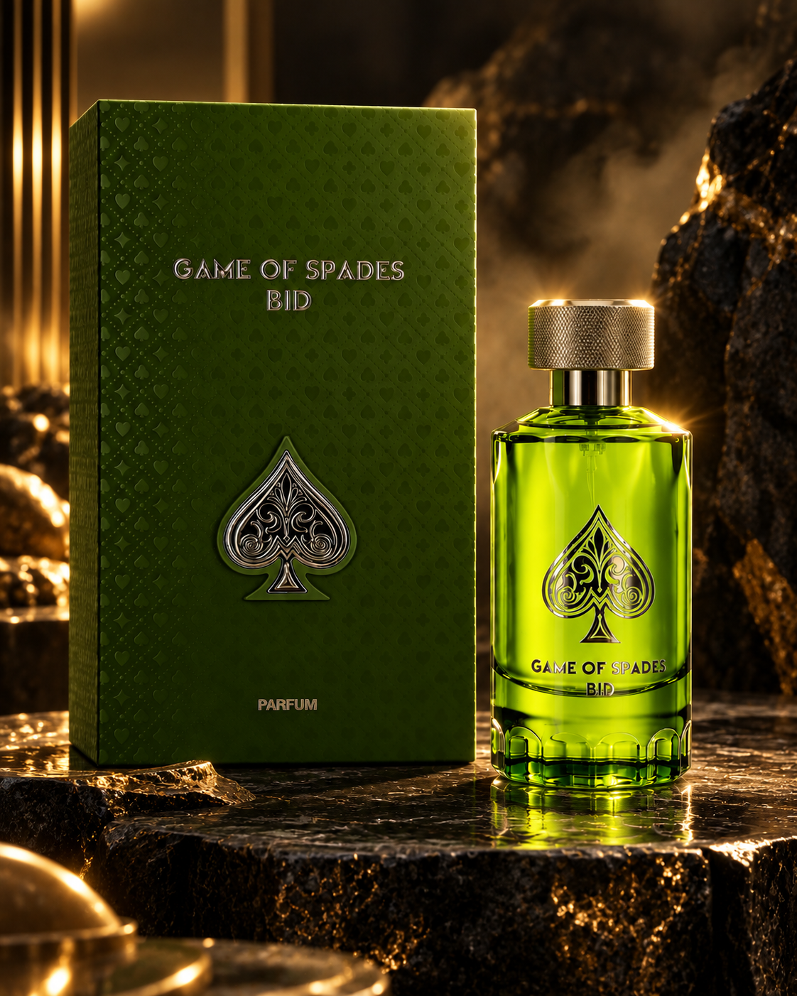 Game of Spades BID Men’s Parfum 100ml / 3.4 oz – Green Bottle – New & Sealed