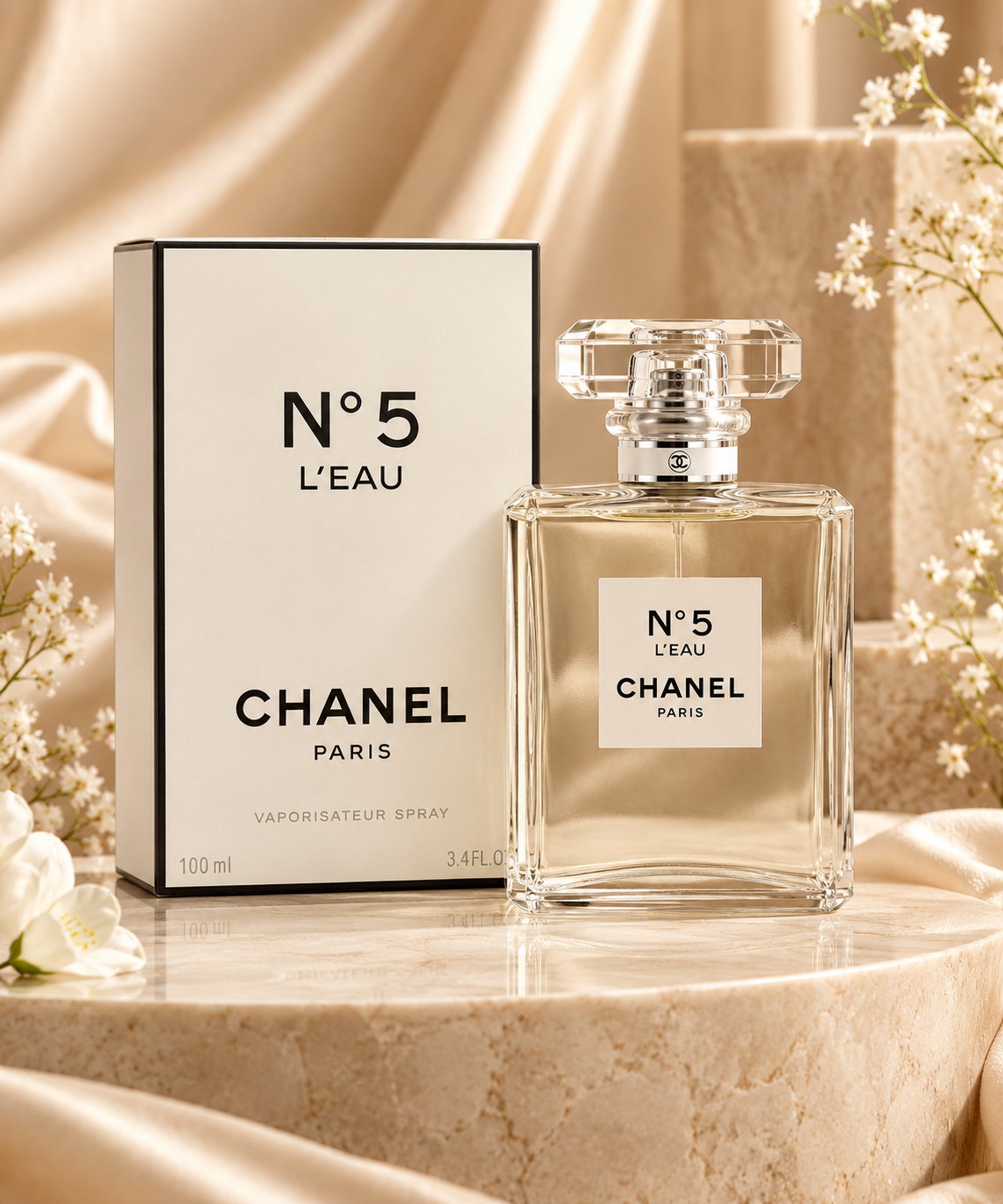 CHANEL N°5 L’EAU Eau de Toilette Spray 100ml – Women’s Luxury Fragrance