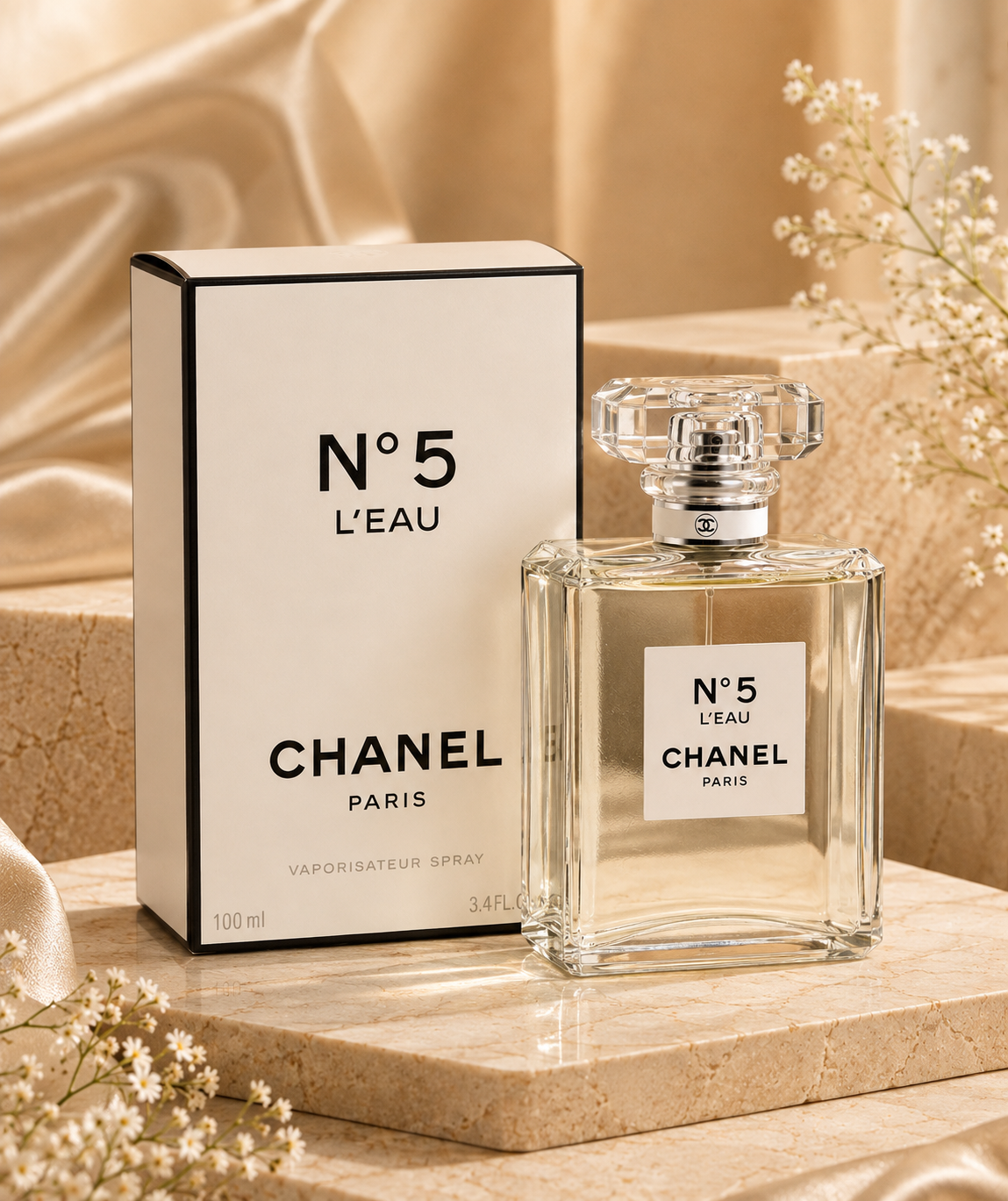CHANEL N°5 L’EAU Eau de Toilette Spray 100ml – Women’s Luxury Fragrance