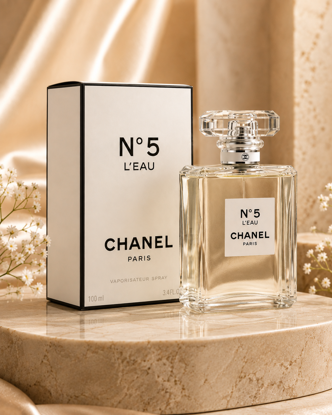 CHANEL N°5 L’EAU Eau de Toilette Spray 100ml – Women’s Luxury Fragrance