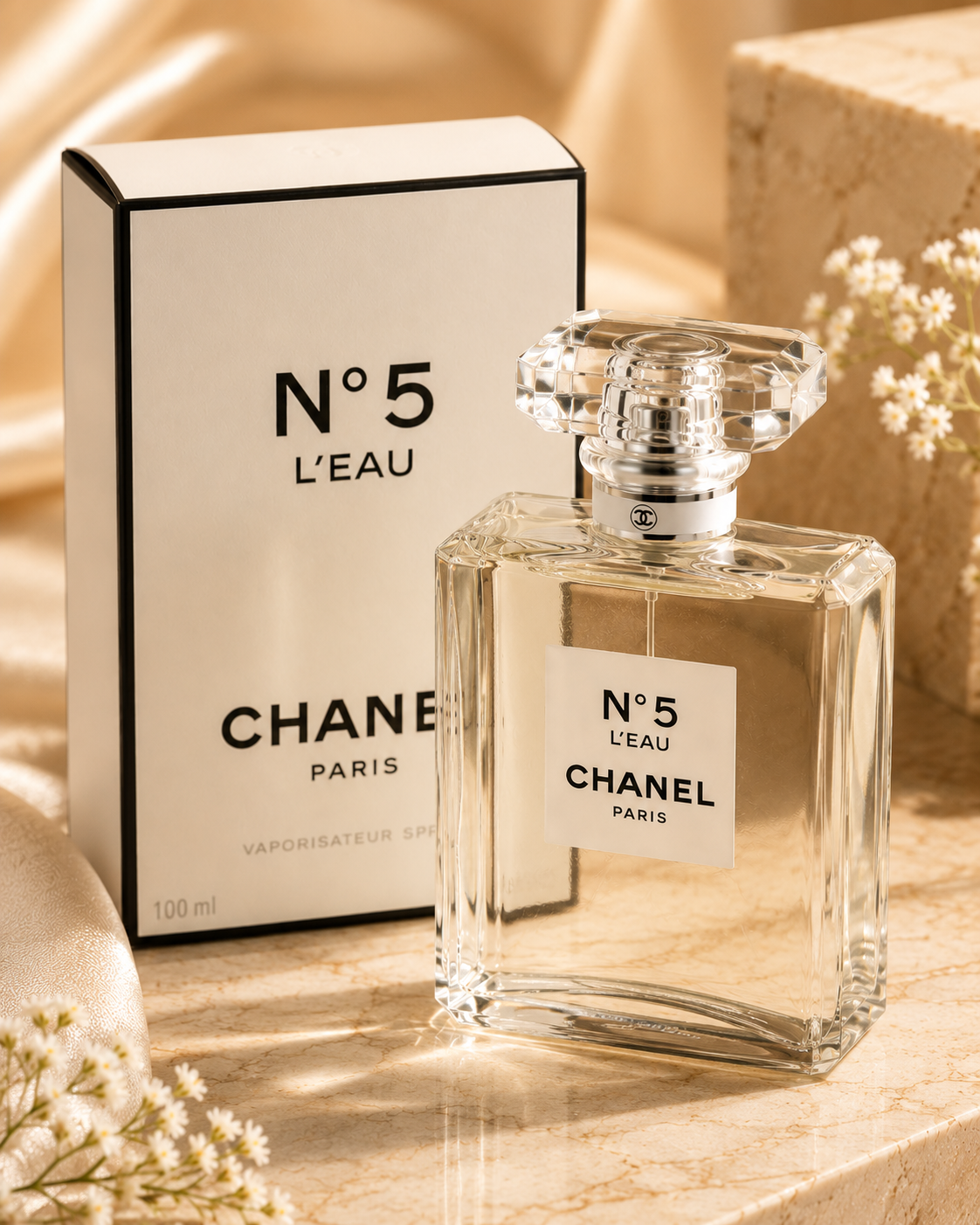 CHANEL N°5 L’EAU Eau de Toilette Spray 100ml – Women’s Luxury Fragrance