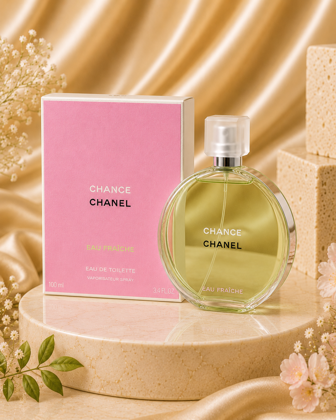 CHANEL CHANCE EAU FRAÎCHE Eau de Toilette Spray 100ml – Women’s Luxury Fragrance