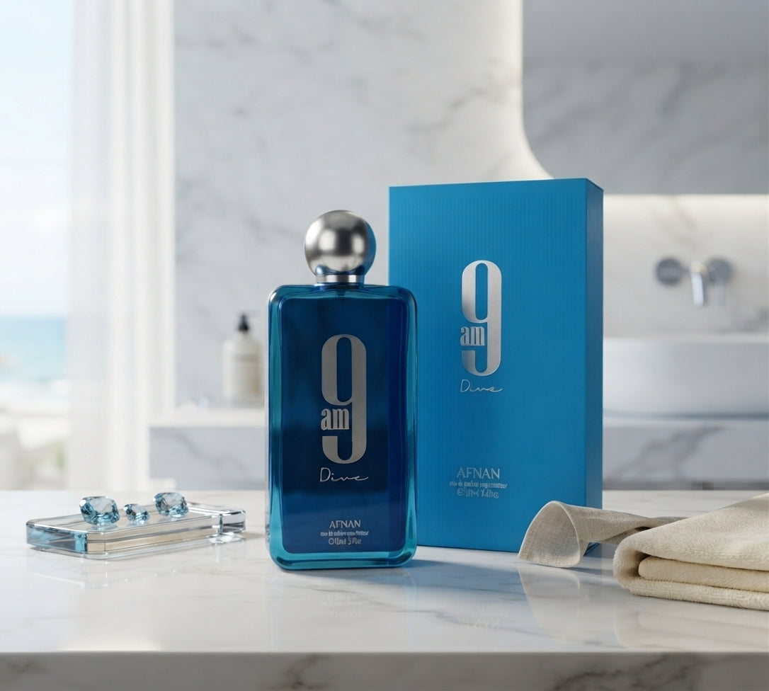 Afnan 9 AM Dive Eau de Parfum for Unisex - 100ml | Fresh Aquatic Fragrance
