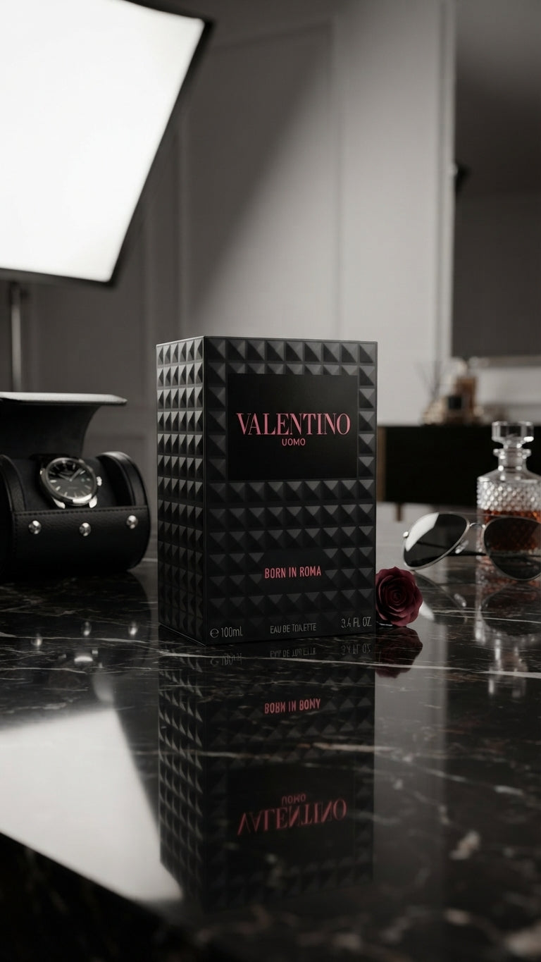 Valentino Uomo Born in Roma EDT 100ml with Rockstud Box