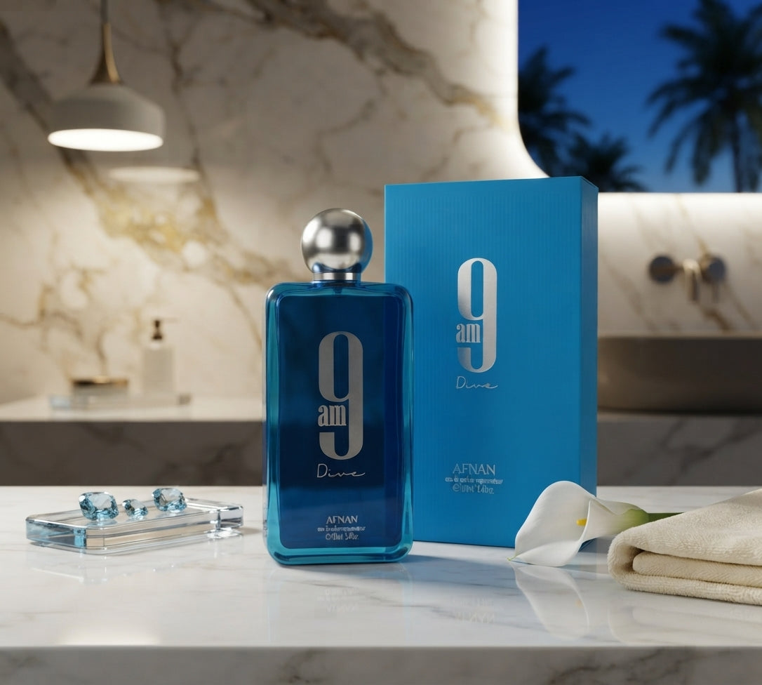 Afnan 9 AM Dive Eau de Parfum for Unisex - 100ml | Fresh Aquatic Fragrance