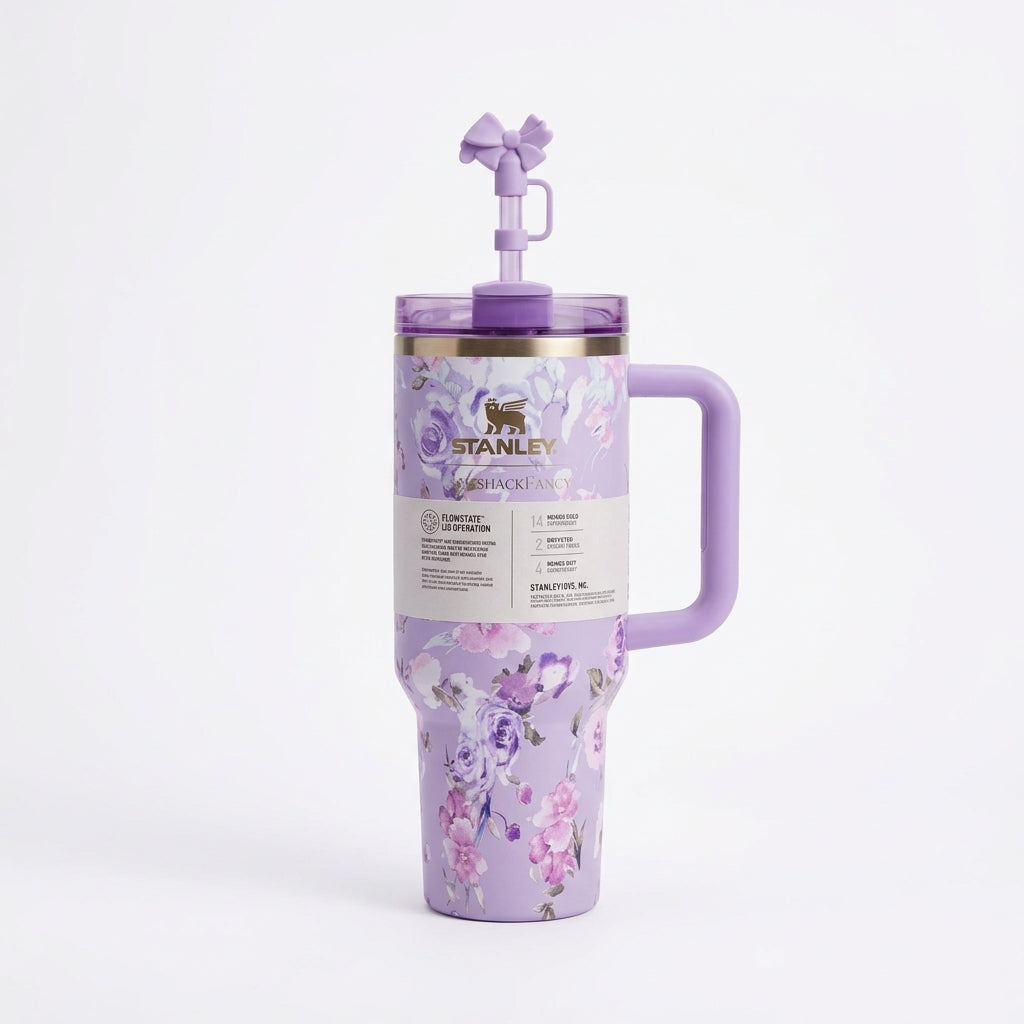 Stanley x LoveShackFancy 40 oz Quencher Tumbler – Floral Design