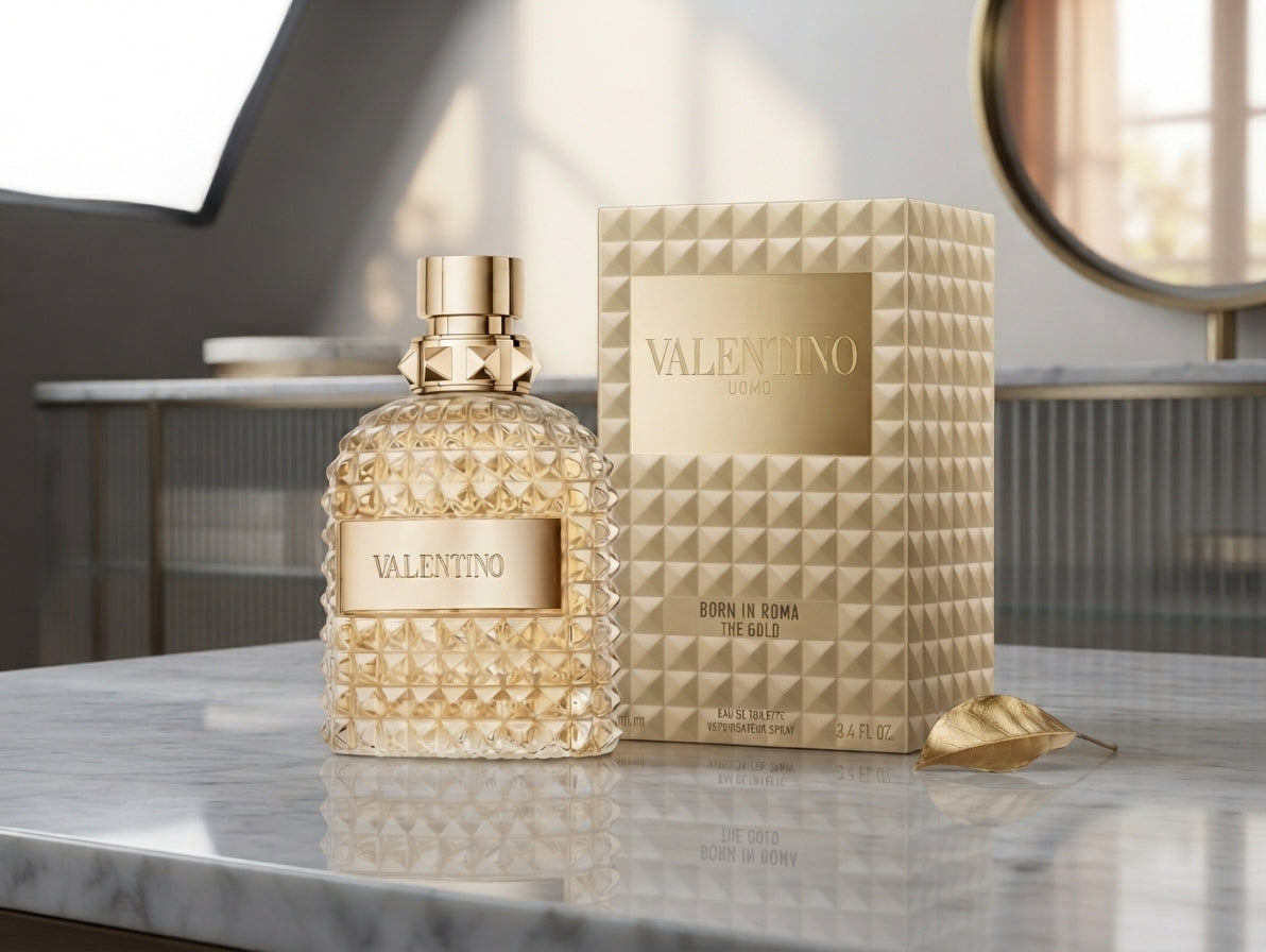 Valentino Uomo Born In Roma The Gold Eau de Toilette - 3.4 oz Spray