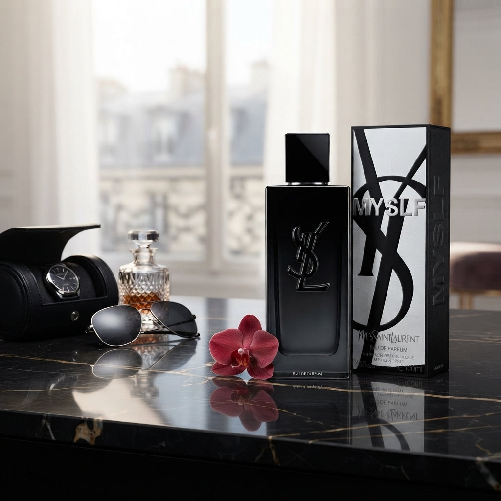 Yves Saint Laurent MYSLF Eau de Parfum – 100ml / 3.3 fl. oz. Luxury Men’s Fragrance