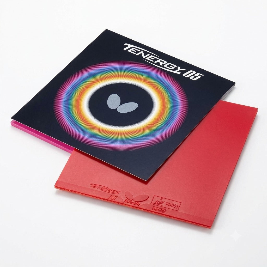 Original Butterfly Tenergy 05 Ping Pong Rubber Sheet | Red - 2.1mm