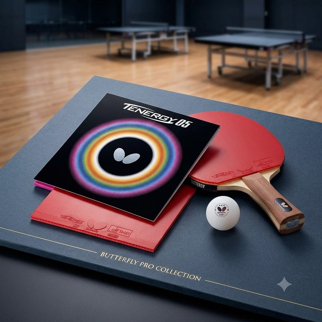Original Butterfly Tenergy 05 Ping Pong Rubber Sheet | Red - 2.1mm