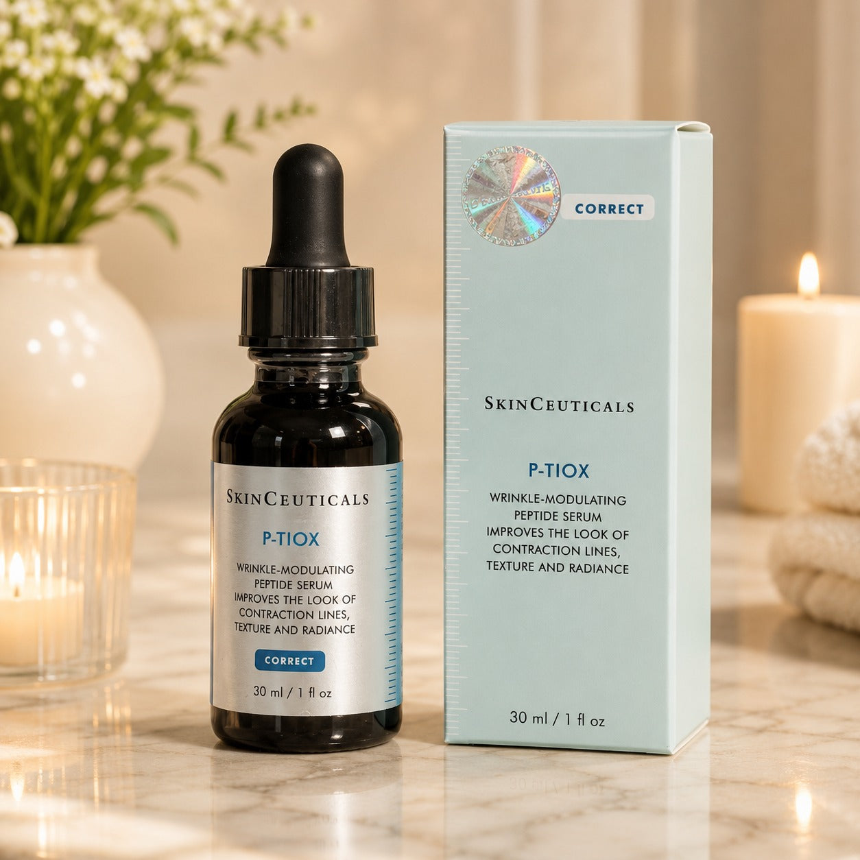 SkinCeuticals P-TIOX Advanced Peptide Anti-Wrinkle Serum 30ml / 1 fl oz – New & Sealed