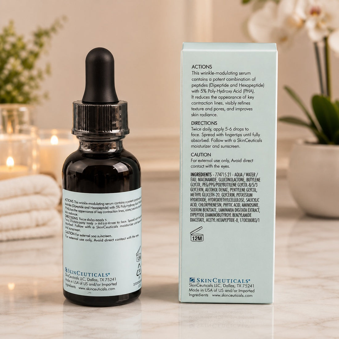 SkinCeuticals P-TIOX Advanced Peptide Anti-Wrinkle Serum 30ml / 1 fl oz – New & Sealed