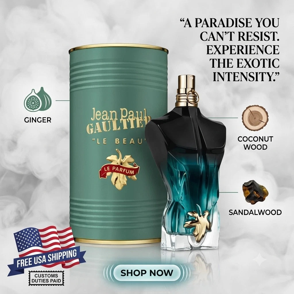Jean Paul Gaultier Le Beau Le Parfum Men's Eau de Parfum 125ml (4.2 oz) Designer Cologne – Factory Sealed