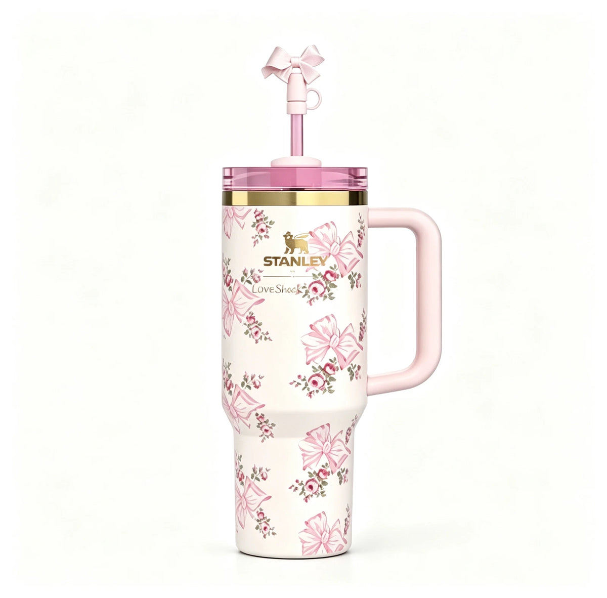 Stanley x LoveShackFancy Pink Bow Floral Quencher Tumbler 40 oz – photo 6