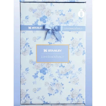 Stanley LoveShackFancy Blue Floral 40 oz Quencher H2.0 Tumbler