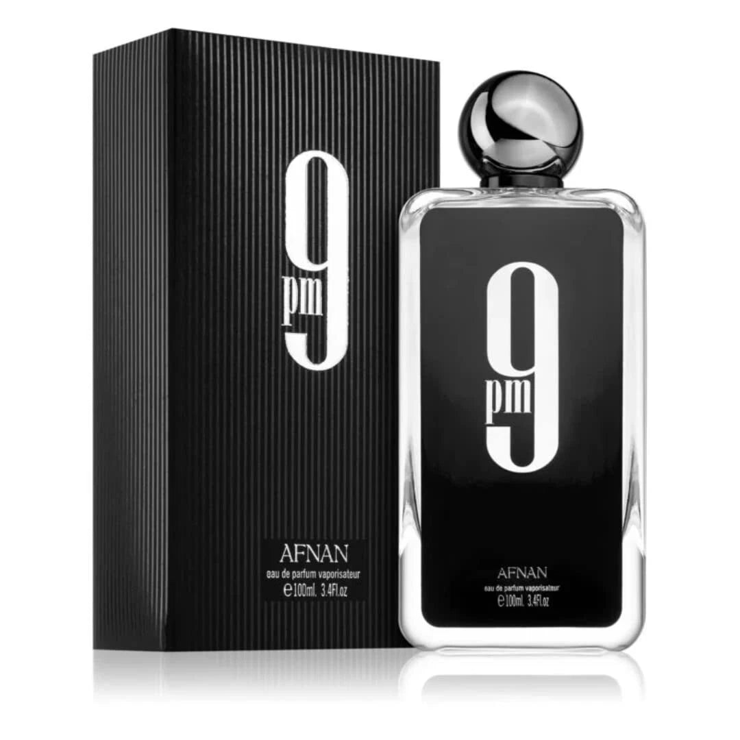 Afnan 9 PM Eau de Parfum 3.4 oz / 100 ml for Men Brand New Original
