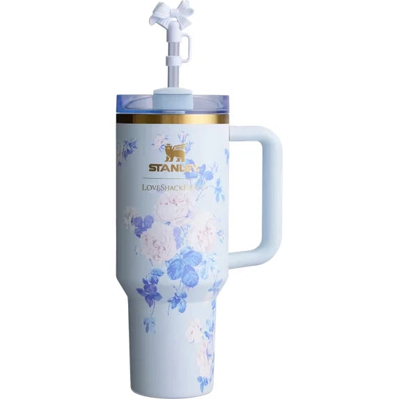 Stanley LoveShackFancy Blue Floral 40 oz Quencher H2.0 Tumbler – photo 3