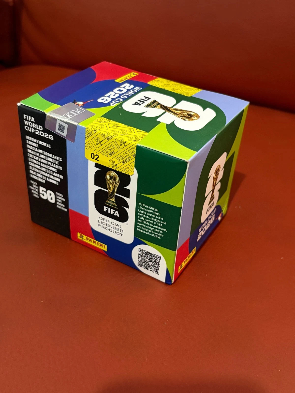 Panini FIFA World Cup 2026 Official Sticker Box – 50 Packs, 350 Stickers