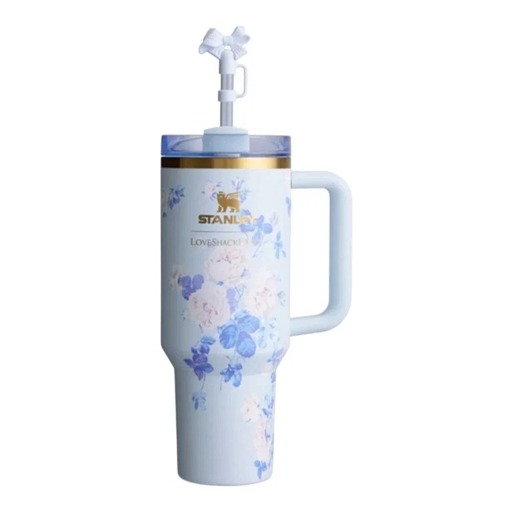 Stanley LoveShackFancy Blue Floral 40 oz Quencher H2.0 Tumbler – photo 5